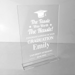 Graduation Gift Memory Keepsake Personalised Acrylic Plaque