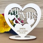 Wedding Sign Engraved Plaque Personalised Congratulations