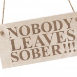 Funny Bar Sign Hanging Engraved Wood Plaque Home Bar Alcohol