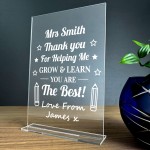 Teacher Gifts Standing Acrylic Plaque Thank You Gift School