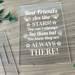 Best Friend Plaque Gift For Birthday Christmas Friendship Sign