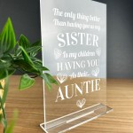 Auntie Gifts For Birthday Christmas Standing Plaque Decoration