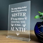 Auntie Gifts For Birthday Christmas Standing Plaque Decoration