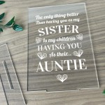 Auntie Gifts For Birthday Christmas Standing Plaque Decoration