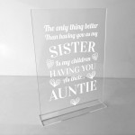 Auntie Gifts For Birthday Christmas Standing Plaque Decoration