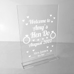 Hen Do Gift For Friend Personalised Sign Hen Do Decorations Gift