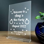 Hen Party Decoration Personalised Hen Party Gift For Friend