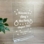 Hen Party Decoration Personalised Hen Party Gift For Friend