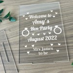 Hen Party Decoration Personalised Hen Party Gift For Friend