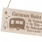 Funny Caravan Sign Engraved Sign Caravan Rules Sign Friendship