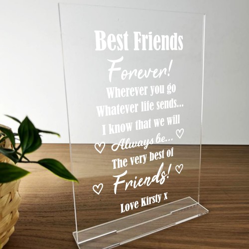 Personalised Best Friends Cute Love Friendship Gift For Her Best