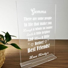 Personalised Friendship Sign Gift For Friend Birthday Christmas