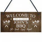 BBQ Signs For Outside Personalised Vintage Shed Man Cave Garden
