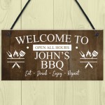 BBQ Signs For Outside Personalised Vintage Shed Man Cave Garden