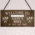BBQ Signs For Outside Personalised Vintage Shed Man Cave Garden