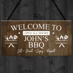 BBQ Signs For Outside Personalised Vintage Shed Man Cave Garden