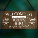 BBQ Signs For Outside Personalised Vintage Shed Man Cave Garden