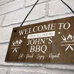 BBQ Signs For Outside Personalised Vintage Shed Man Cave Garden