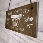 BBQ Signs For Outside Personalised Vintage Shed Man Cave Garden