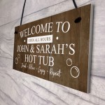 Hot Tub Sign For Garden Personalised Shed Sign Wall Plaque Gift