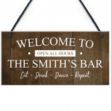 Vintage Home Bar Man Cave Garage Shed Sign Personaised Beer