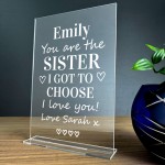 Best Friend Personalised Plaque Sister Gift For Christmas