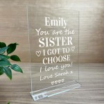 Best Friend Personalised Plaque Sister Gift For Christmas