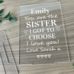 Best Friend Personalised Plaque Sister Gift For Christmas