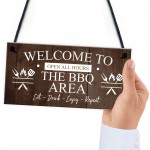The BBQ Area Hanging Outdoor Garden Barbecue Gift Barbecuing Pit