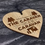 Caravan Sign Novelty Hanging Plaque Engraved Sign Caravan Decor