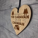 Caravan Sign Novelty Hanging Plaque Engraved Sign Caravan Decor