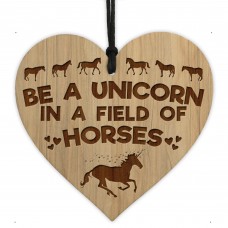 Unicorn Gift Daughter Niece Gift Wood Engraved Heart Bedroom