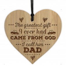 Dad Gift From Daughter Son Engraved Heart Fathers Day Birthday