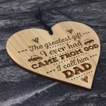 Dad Gift From Daughter Son Engraved Heart Fathers Day Birthday