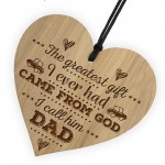 Dad Gift From Daughter Son Engraved Heart Fathers Day Birthday