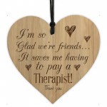 Funny Friendship Gifts For Women Best Friend Gift Engraved Wood 