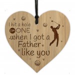 Funny Dad Golfer Gifts Birthday Gift For Dad Engraved Heart
