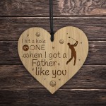 Funny Dad Golfer Gifts Birthday Gift For Dad Engraved Heart