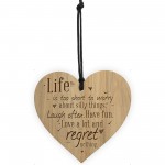Friendship Gifts For Women Hanging Wood Heart Inspirational