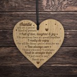 Auntie Birthday Gifts Engraved Heart Gift From Niece Nephew Aunt