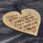 Friendship Thank You Gifts For Best Friend Engraved Heart Gift