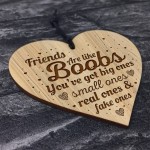 Best Friend Plaque Engraved Wood Heart Gift For Her Thank You