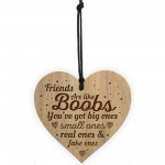 Best Friend Plaque Engraved Wood Heart Gift For Her Thank You