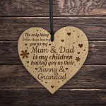 Mum And Dad Gift From Daughter Engraved Heart Christmas Gift