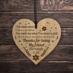 Friendship Plaque Engraved Heart Best Friend Birthday Thank You 
