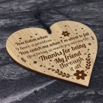 Friendship Plaque Engraved Heart Best Friend Birthday Thank You 