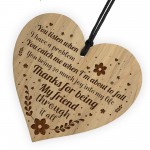 Friendship Plaque Engraved Heart Best Friend Birthday Thank You 