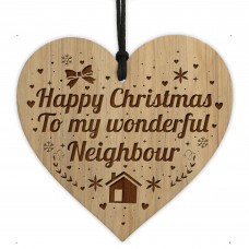 Neighbour Christmas Gift Engraved Bauble Decoration Gifts