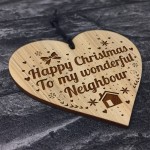 Neighbour Christmas Gift Engraved Bauble Decoration Gifts