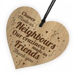 New Home Gift Friendship Sign Engraved Heart Neighbour Gift